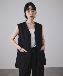 【新品タグ付】アダムエロペ シアーワークベスト　ジレ　ブラック　フリーサイズ 2023-A-GAL53060_sub20_500x.jpg