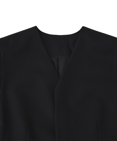 ADAM ET ROPE'（アダムエロペ）の「NIKKE GABARDINE GILET（ベスト・レディース・ブラック/ブラウン・FREE）」の17枚目の写真