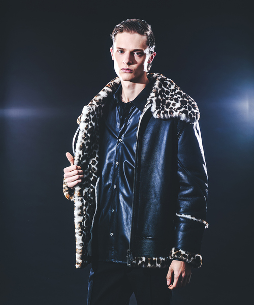 5351 POUR LES HOMMES（ゴーサンゴーイチプールオム）の「レザータッチ 長袖シャツ（シャツ/ブラウス・メンズ・ブラック・44/46/48/50）」の16枚目の写真