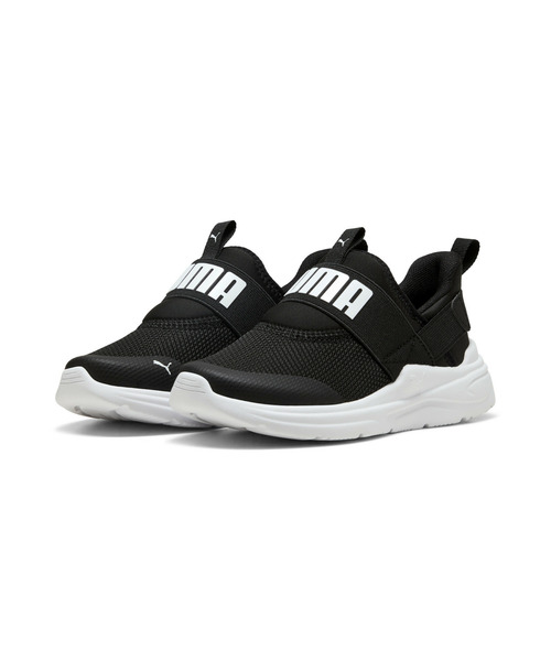 PUMA(プーマ)の「PUMA プーマ キッズ ソフト ワイヤード 2 イーズイン スニーカー 17-21cm(スニーカー・キッズ・ブラック×ホワイト/ブラック×ピンク/ブルー系その他5・19.0cm/18.0cm/20.0cm/21.0cm/17.0cm)」の9枚目の写真
