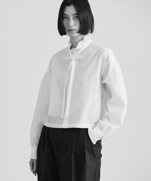 nicholson & nicholson | フリルカラーブラウス WOMEN（シャツ