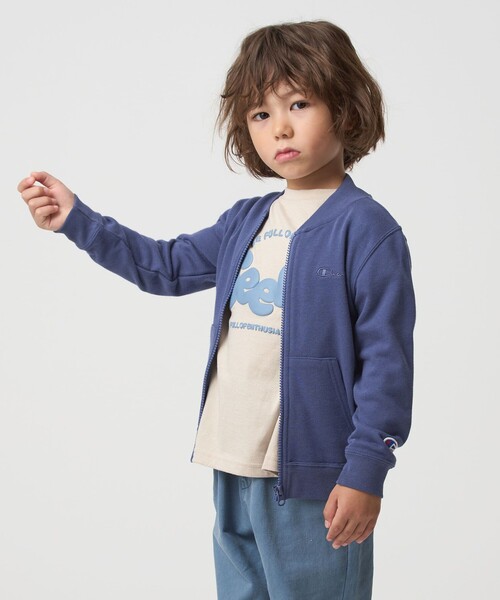 Champion(チャンピオン)の「<Champion>ジップ スウェット カーディガン / キッズ 110cm-130cm(カーディガン/ボレロ・キッズ・ブラック/ロイヤルブルー・110cm/120cm/130cm)」の3枚目の写真