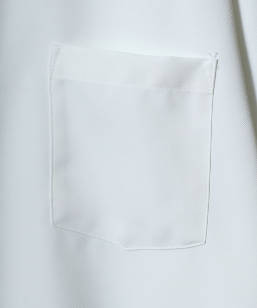 ANPAS（アンパス）の「ANPAS Twill Fabric Oversized Regular Collar Shirt with necktie/別注 ツイル オーバーサイズ ネクタイ付きシャツ レディース メンズ 長袖シャツ レギュラーカラーシャツ（シャツ/ブラウス・メンズ・ダークグリーン/ライトグレー/ホワイト/ベージュ/ブラック/ブルー/ブラウン・M/L）」の11枚目の写真