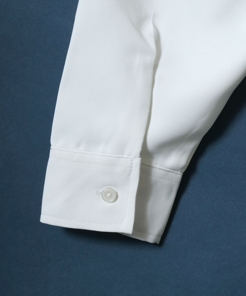 ANPAS（アンパス）の「ANPAS Twill Fabric Oversized Regular Collar Shirt with necktie/別注 ツイル オーバーサイズ ネクタイ付きシャツ レディース メンズ 長袖シャツ レギュラーカラーシャツ（シャツ/ブラウス・メンズ・ダークグリーン/ライトグレー/ホワイト/ベージュ/ブラック/ブルー/ブラウン・M/L）」の13枚目の写真