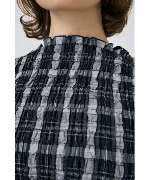 MOUSSY（マウジー）の「【EC・一部店舗限定】【セットアップ対応】SHIRRING SLEEVELESS トップス（シャツ/ブラウス・レディース・ブラック系その他/ブラック・FREE）」の9枚目の写真