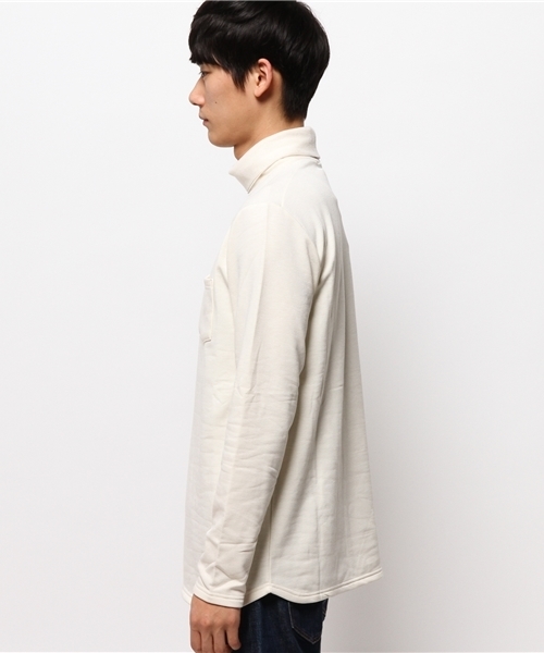 WHO'S WHO gallery（フーズフーギャラリー）の「【GIGGER】タートルネックストレッチカットソー（Tシャツ/カットソー・メンズ・オフホワイト/グレー/ブラック・MEDIUM/LARGE）」の4枚目の写真