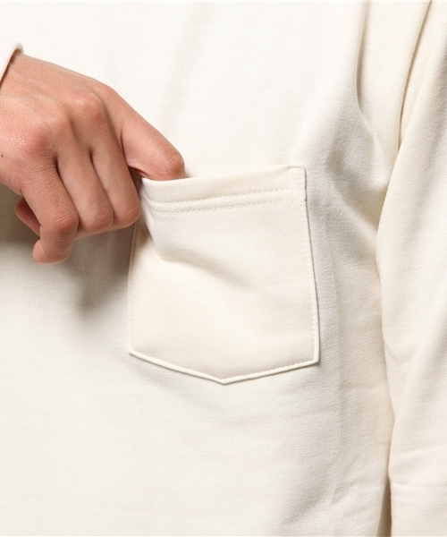 WHO'S WHO gallery（フーズフーギャラリー）の「【GIGGER】タートルネックストレッチカットソー（Tシャツ/カットソー・メンズ・オフホワイト/グレー/ブラック・MEDIUM/LARGE）」の8枚目の写真