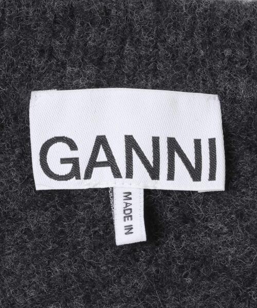 GANNI（ガニー）の「GANNI　FineBrushed AlpacaBanana（ニット/セーター・レディース・チャコールグレー・S/M）」の6枚目の写真