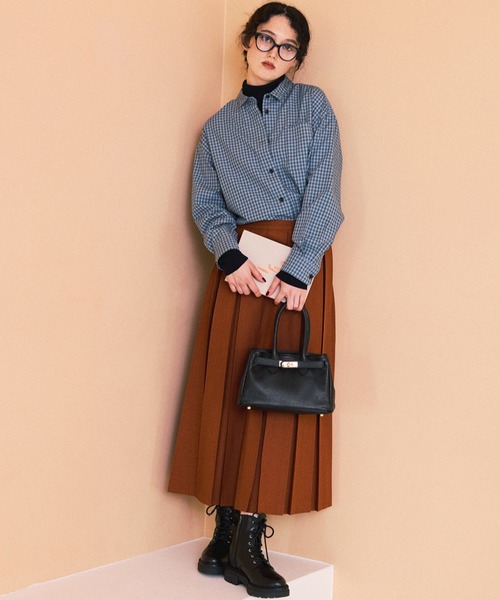 セール】◇ボックスプリーツAラインスカート（スカート）｜human