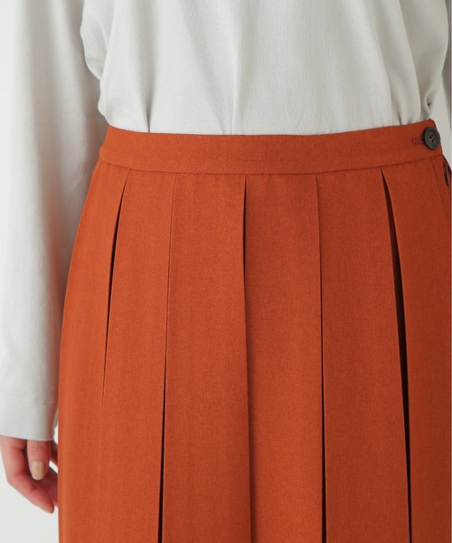 human woman（ヒューマンウーマン）の「◆ボックスプリーツＡラインスカート（スカート・レディース・ブルー/オレンジ系その他・MEDIUM）」の6枚目の写真