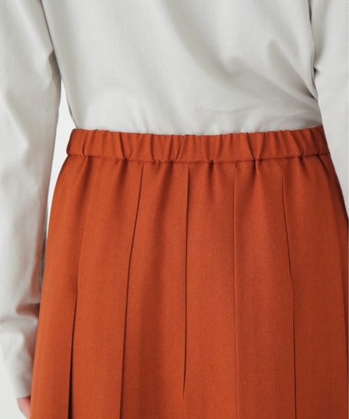 human woman（ヒューマンウーマン）の「◆ボックスプリーツＡラインスカート（スカート・レディース・ブルー/オレンジ系その他・MEDIUM）」の7枚目の写真
