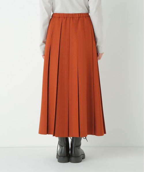 human woman（ヒューマンウーマン）の「◆ボックスプリーツＡラインスカート（スカート・レディース・ブルー/オレンジ系その他・MEDIUM）」の9枚目の写真