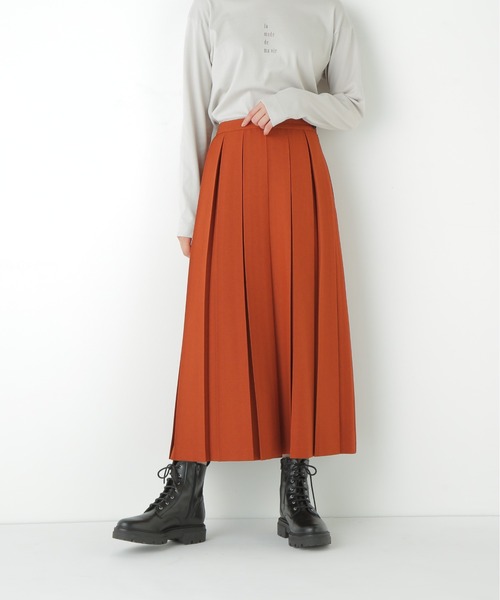 human woman（ヒューマンウーマン）の「◆ボックスプリーツＡラインスカート（スカート・レディース・ブルー/オレンジ系その他・MEDIUM）」の14枚目の写真