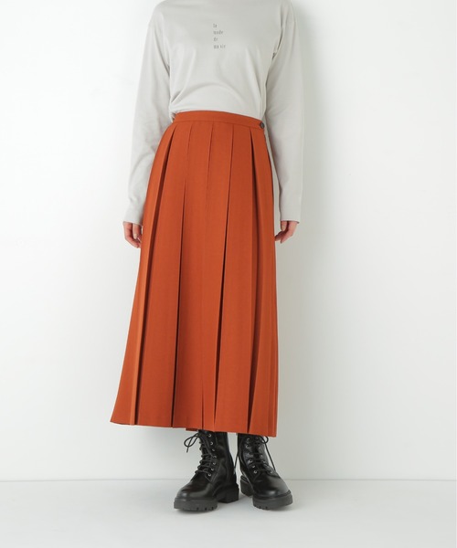 human woman（ヒューマンウーマン）の「◆ボックスプリーツＡラインスカート（スカート・レディース・ブルー/オレンジ系その他・MEDIUM）」の15枚目の写真