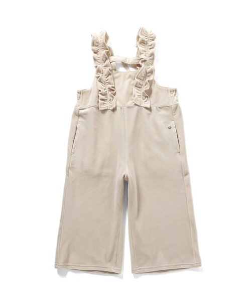 apres les cours(アプレレクール)の「【ジュニア対応】ベロアフリルサロペット(サロペット/オーバーオール・キッズ・ブラック/アイボリー・90/100/110/120/130/140)」の10枚目の写真