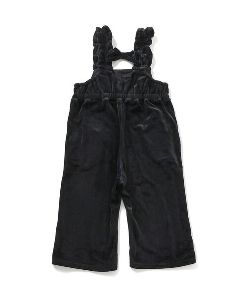 apres les cours(アプレレクール)の「【ジュニア対応】ベロアフリルサロペット(サロペット/オーバーオール・キッズ・ブラック/アイボリー・90/100/110/120/130/140)」の11枚目の写真