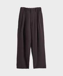 【UJOH HOMME / ウジョーオム】Wide 2 Tuck PNT