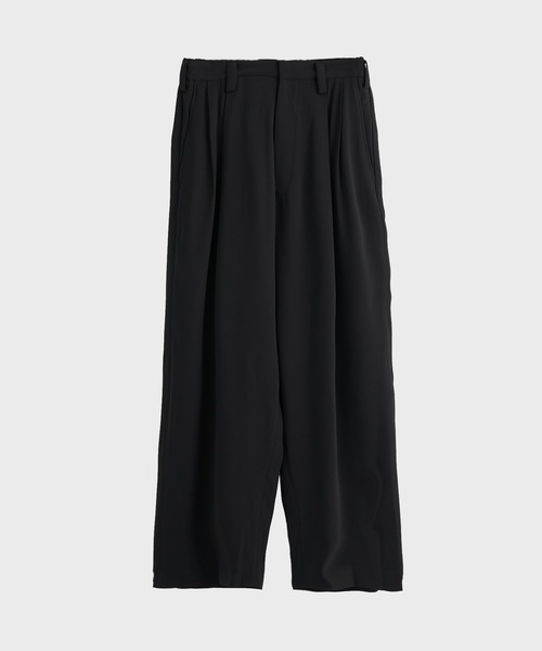 UJOH(ウジョー)の「【UJOH HOMME / ウジョーオム】Wide 2 Tuck PNT(スラックス・メンズ・ブラック/ブラウン・4/5)」の2枚目の写真