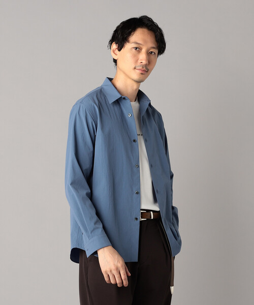 COMME CA MEN(コムサメン)の「37.5(R)テクノロジー ワッシャータスラン レギュラーカラーシャツ(シャツ/ブラウス・メンズ・サックスブルー/チャコールグレー/ホワイト・S/M/L)」の1枚目の写真
