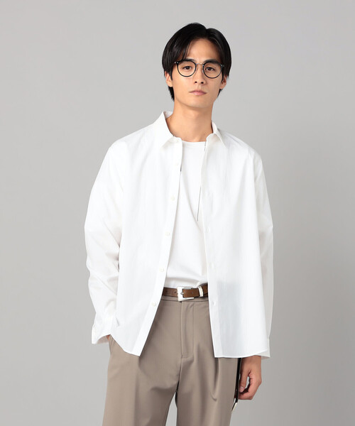 COMME CA MEN(コムサメン)の「37.5(R)テクノロジー ワッシャータスラン レギュラーカラーシャツ(シャツ/ブラウス・メンズ・サックスブルー/チャコールグレー/ホワイト・S/M/L)」の16枚目の写真