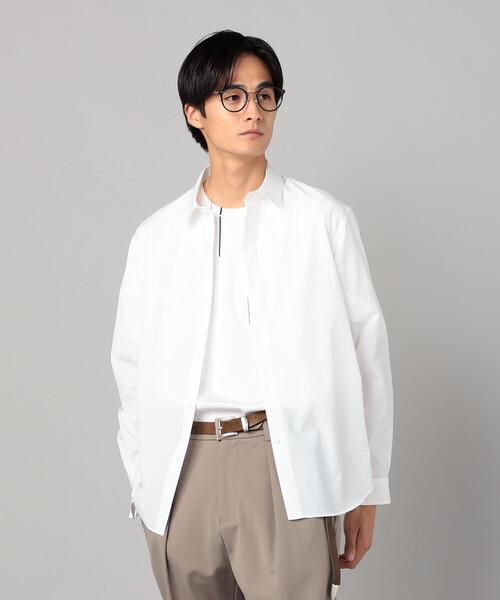 COMME CA MEN(コムサメン)の「37.5(R)テクノロジー ワッシャータスラン レギュラーカラーシャツ(シャツ/ブラウス・メンズ・サックスブルー/チャコールグレー/ホワイト・S/M/L)」の7枚目の写真