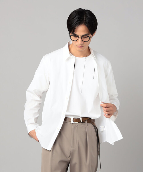 COMME CA MEN(コムサメン)の「37.5(R)テクノロジー ワッシャータスラン レギュラーカラーシャツ(シャツ/ブラウス・メンズ・サックスブルー/チャコールグレー/ホワイト・S/M/L)」の12枚目の写真