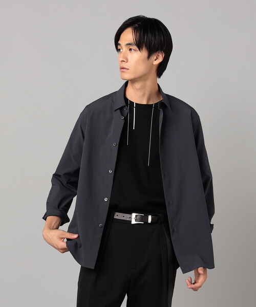 COMME CA MEN(コムサメン)の「37.5(R)テクノロジー ワッシャータスラン レギュラーカラーシャツ(シャツ/ブラウス・メンズ・サックスブルー/チャコールグレー/ホワイト・S/M/L)」の10枚目の写真