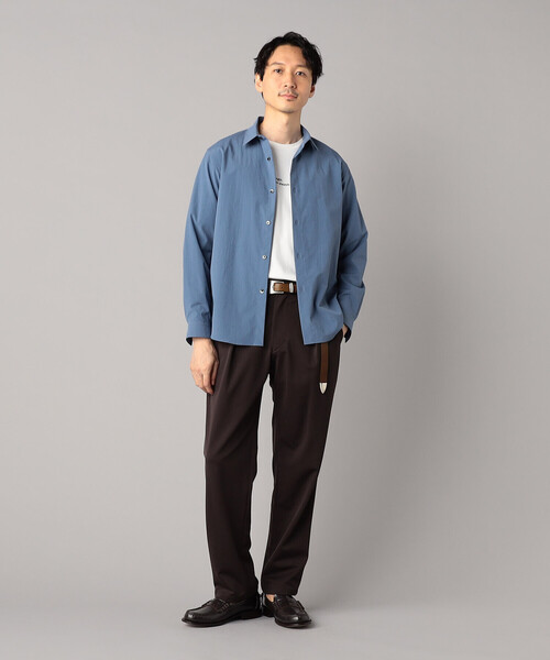 COMME CA MEN(コムサメン)の「37.5(R)テクノロジー ワッシャータスラン レギュラーカラーシャツ(シャツ/ブラウス・メンズ・サックスブルー/チャコールグレー/ホワイト・S/M/L)」の9枚目の写真