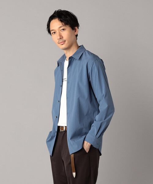 COMME CA MEN(コムサメン)の「37.5(R)テクノロジー ワッシャータスラン レギュラーカラーシャツ(シャツ/ブラウス・メンズ・サックスブルー/チャコールグレー/ホワイト・S/M/L)」の14枚目の写真