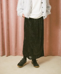 BAYFLOW | メッシュベロアナロースカート(スカート)