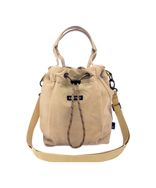 ROOTOTE(ルートート)の「ルートート / SC.サコッシュ.ドローストリング-A(ショルダーバッグ・レディース・ベージュ/タン/ブルー/ブラック・FREE)」の3枚目の写真