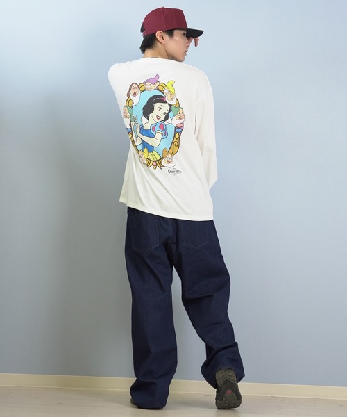 ムラサキスポーツ(ムラサキスポーツ)の「【ムラサキスポーツ限定】DEAR LAUREL/ディアローレル × Disney ディズニー × JM コラボ 長袖 Tシャツ ロンT バックプリント 白雪姫 DL25F-JM2202(Tシャツ/カットソー・メンズ・ブラック/ホワイト・M/L)」の8枚目の写真