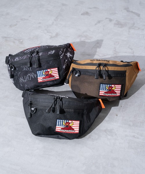 JUGLANS(ユグランス)の「【TOYMACHINE】SLING BAG(ボディバッグ/ウエストポーチ・メンズ・ライトブラウン/ブラック/ブラック系その他・FREE)」の4枚目の写真