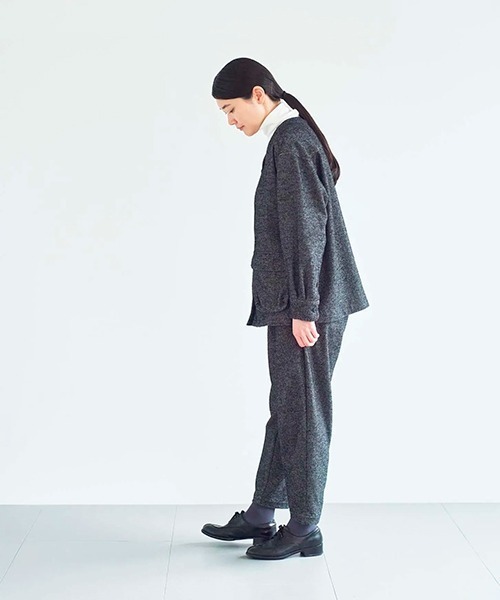 HAU（ハウ）の「Vネックジャケット tweed（その他アウター・レディース・ブラック・MEDIUM）」の8枚目の写真