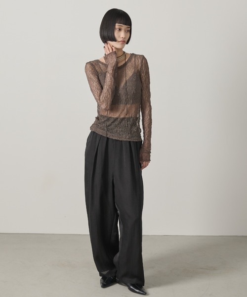 セール】シアーレースロングスリーブトップス（その他トップス）｜AIC