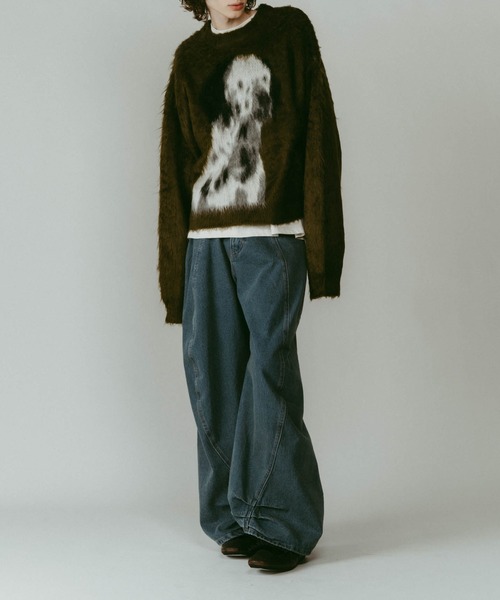 犬プリント セーター Knuth Marf Knuth Marf（クヌースマーフ