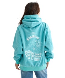 BILLABONG レディース FEELIN FREE BIG LOOS パーカー 【BIG LOOSE】【2025年秋冬モデル】/ビラボンバックロゴ刺繍ルーズフィットプルオーバーパーカー・フーディー