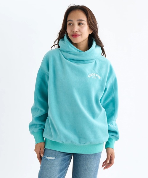 BILLABONG(ビラボン)の「BILLABONG レディース FEELIN FREE BIG LOOS パーカー 【BIG LOOSE】【2025年秋冬モデル】/ビラボンバックロゴ刺繍ルーズフィットプルオーバーパーカー・フーディー(パーカー・レディース・ブラック/ターコイズブルー/ラベンダー/ホワイト・MEDIUM)」の5枚目の写真