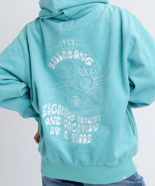 BILLABONG(ビラボン)の「BILLABONG レディース FEELIN FREE BIG LOOS パーカー 【BIG LOOSE】【2025年秋冬モデル】/ビラボンバックロゴ刺繍ルーズフィットプルオーバーパーカー・フーディー(パーカー・レディース・ブラック/ターコイズブルー/ラベンダー/ホワイト・MEDIUM)」の7枚目の写真