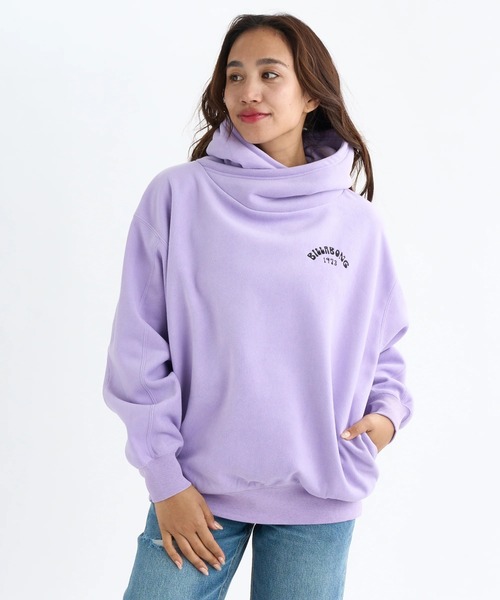 BILLABONG(ビラボン)の「BILLABONG レディース FEELIN FREE BIG LOOS パーカー 【BIG LOOSE】【2025年秋冬モデル】/ビラボンバックロゴ刺繍ルーズフィットプルオーバーパーカー・フーディー(パーカー・レディース・ブラック/ターコイズブルー/ラベンダー/ホワイト・MEDIUM)」の8枚目の写真
