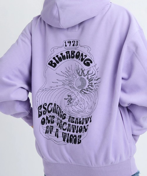 BILLABONG(ビラボン)の「BILLABONG レディース FEELIN FREE BIG LOOS パーカー 【BIG LOOSE】【2025年秋冬モデル】/ビラボンバックロゴ刺繍ルーズフィットプルオーバーパーカー・フーディー(パーカー・レディース・ブラック/ターコイズブルー/ラベンダー/ホワイト・MEDIUM)」の11枚目の写真