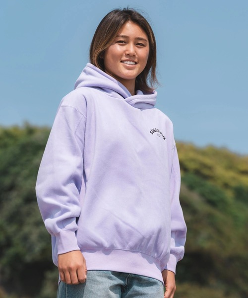 BILLABONG(ビラボン)の「BILLABONG レディース FEELIN FREE BIG LOOS パーカー 【BIG LOOSE】【2025年秋冬モデル】/ビラボンバックロゴ刺繍ルーズフィットプルオーバーパーカー・フーディー(パーカー・レディース・ブラック/ターコイズブルー/ラベンダー/ホワイト・MEDIUM)」の12枚目の写真