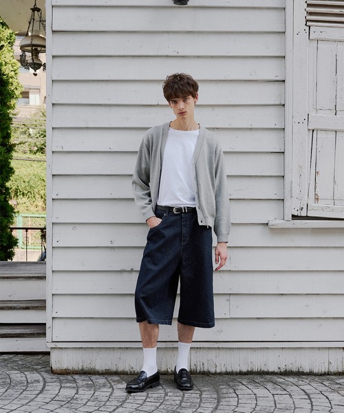 Regen Glanz(レーゲングランツ)の「cropped knit cardigan/クロップドニットカーディガン(カーディガン/ボレロ・メンズ・ブラック/グレー・MEDIUM/SMALL/LARGE)」の11枚目の写真