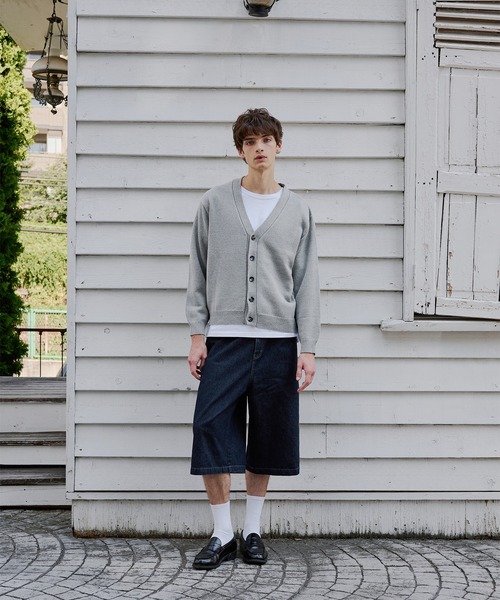 Regen Glanz(レーゲングランツ)の「cropped knit cardigan/クロップドニットカーディガン(カーディガン/ボレロ・メンズ・ブラック/グレー・MEDIUM/SMALL/LARGE)」の8枚目の写真