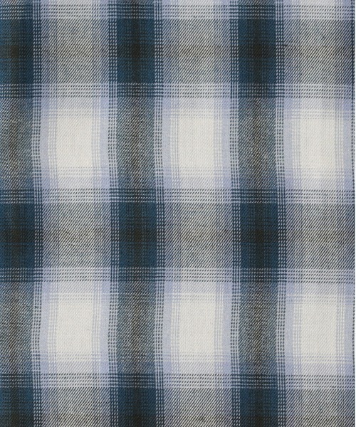 Right-on（ライトオン）の「【ヒップまでカバー】【HONEYSUCKLE ROSE】オンブレチェックシャツ (ゆったりシルエット/前後差丈)（シャツ/ブラウス・レディース・ブルー/ブラック/ブラウン・S/L/M）」の14枚目の写真