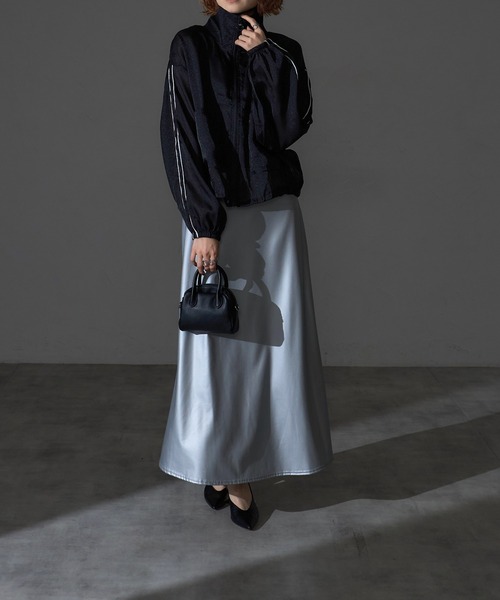 each（イーチ）の「シアートラックジャケット（ブルゾン・レディース・ピンク/グレー/ブラック・FREE）」の13枚目の写真