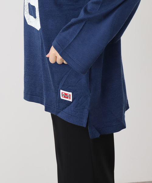 AP STUDIO(エーピーストゥディオ)の「【athletic wear MASON】別注レーヨンフットボールTシャツ(Tシャツ/カットソー・レディース・ブルー/ボルドー・FREE)」の17枚目の写真