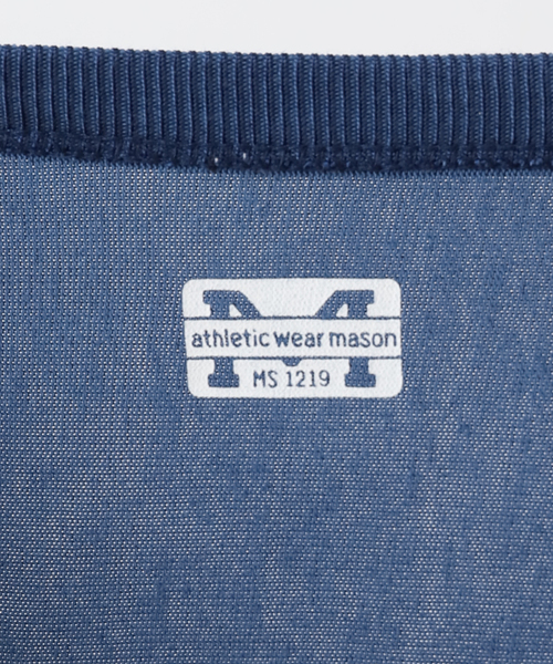 AP STUDIO(エーピーストゥディオ)の「【athletic wear MASON】別注レーヨンフットボールTシャツ(Tシャツ/カットソー・レディース・ブルー/ボルドー・FREE)」の15枚目の写真