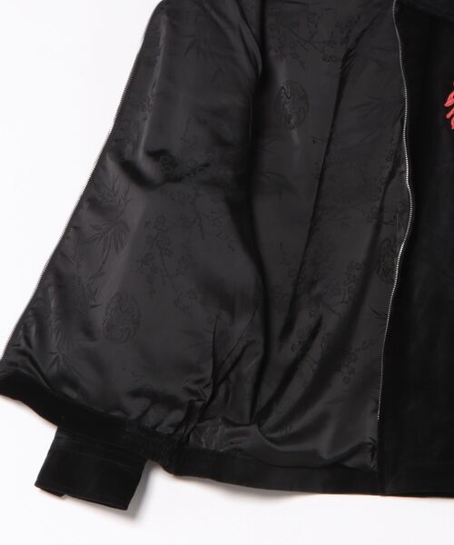 HOUSTON(ヒューストン)の「HOUSTON / COTTON VELVETEEN VIETNAM JACKET TIGER・MAP / 51507 / 51508(スカジャン・レディース・ブラック/ブラック系その他・X-LARGE/LARGE)」の4枚目の写真