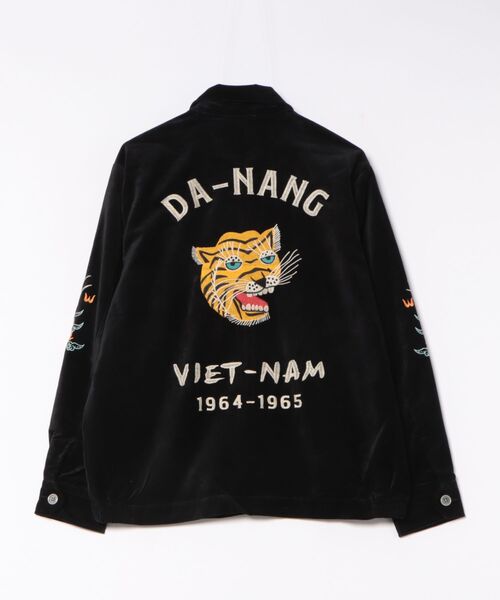 HOUSTON(ヒューストン)の「HOUSTON / COTTON VELVETEEN VIETNAM JACKET TIGER・MAP / 51507 / 51508(スカジャン・レディース・ブラック/ブラック系その他・X-LARGE/LARGE)」の6枚目の写真